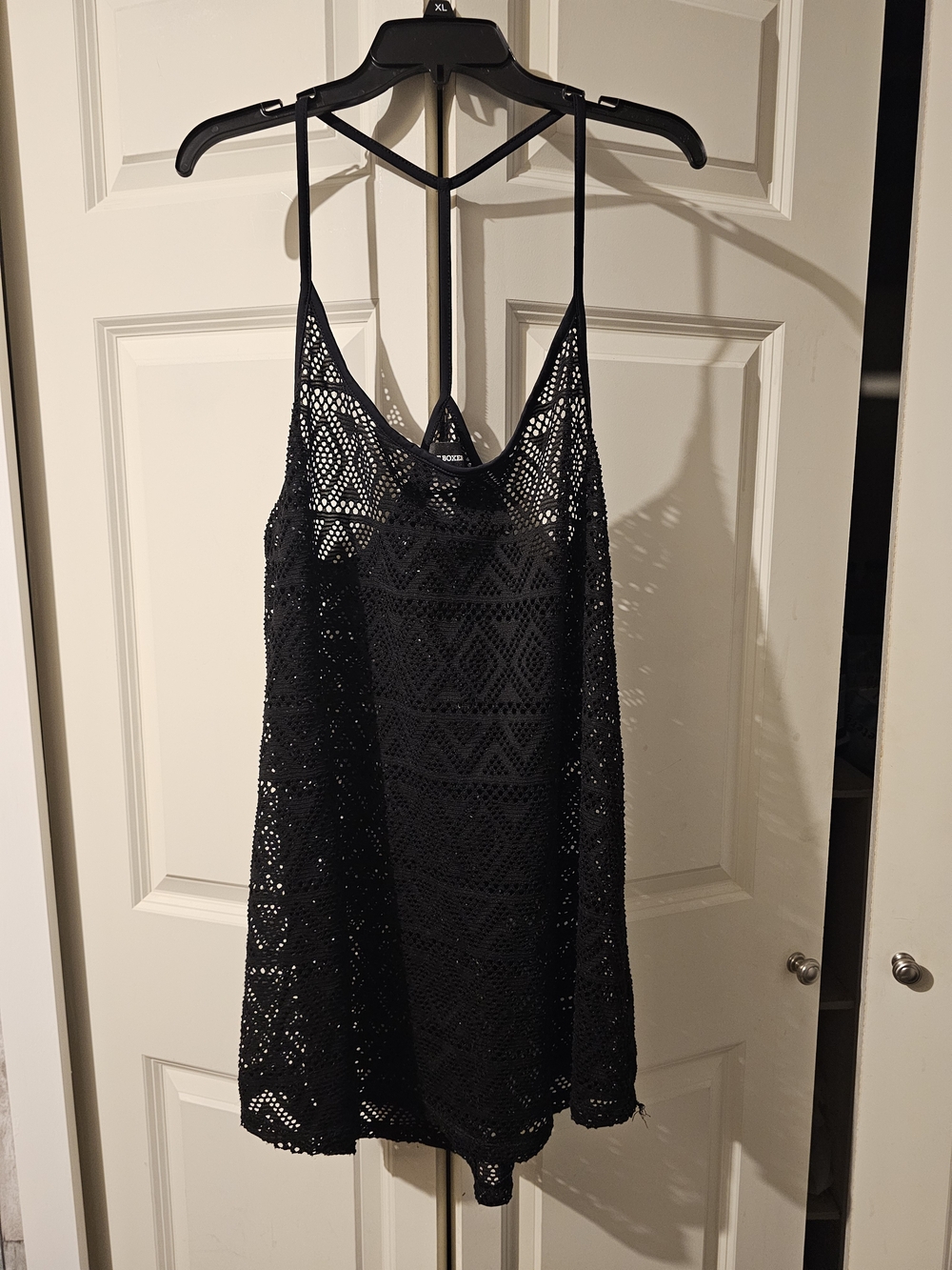 Black Crochet Swim Cover Up